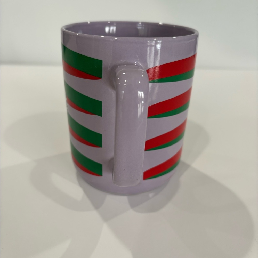 Holiday 2020 Starbucks Purple with Red And Green Stripes 11oz Ceramic Mug - Picture 6 of 13